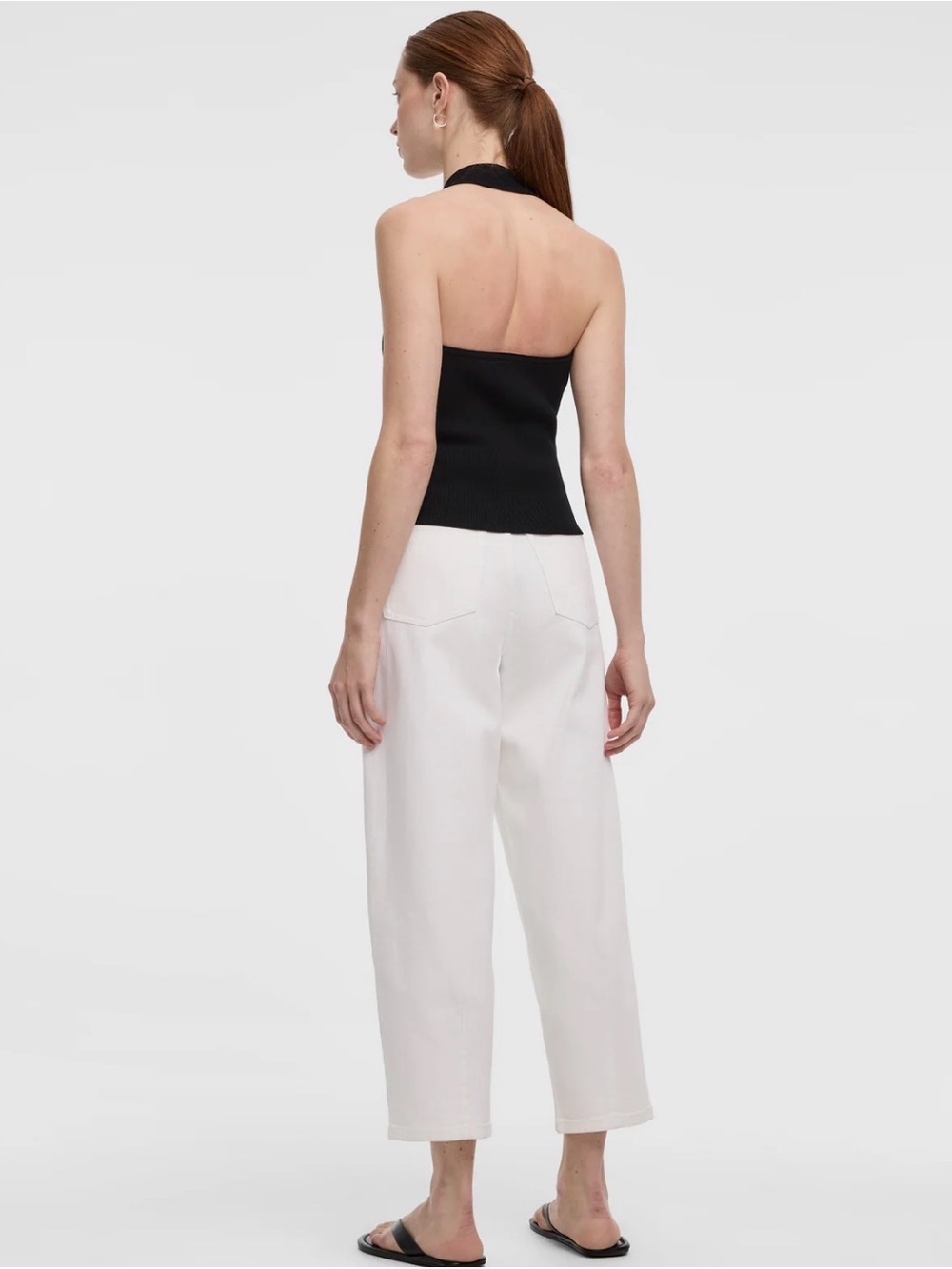 Reitmans Black Halter-Neck Ribbed Tank - Picture 2 of 5